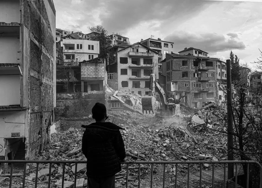 Explosive Demolition site assessed before work begins