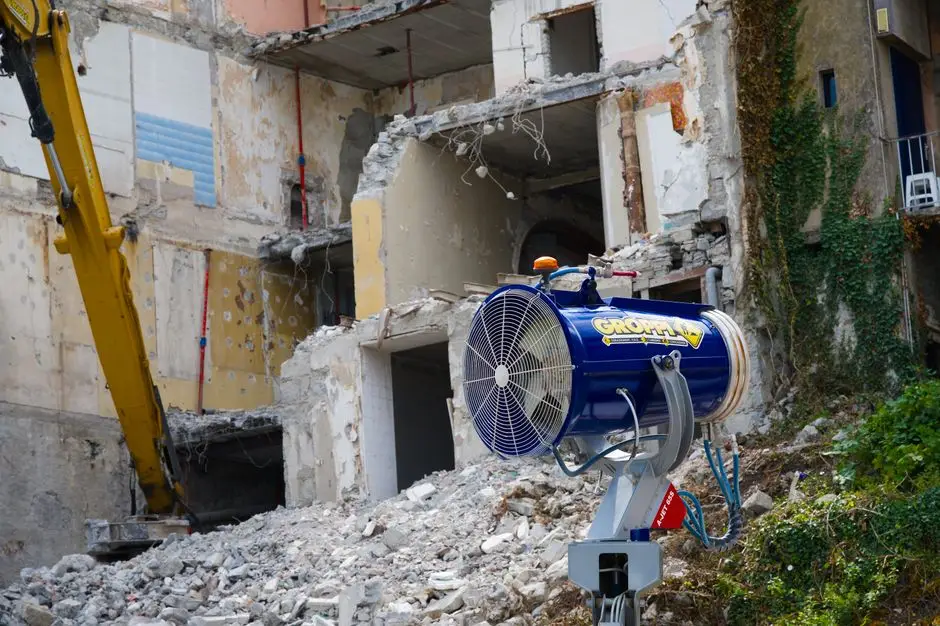 Garage Demolition and Removal site assessed before work begins
