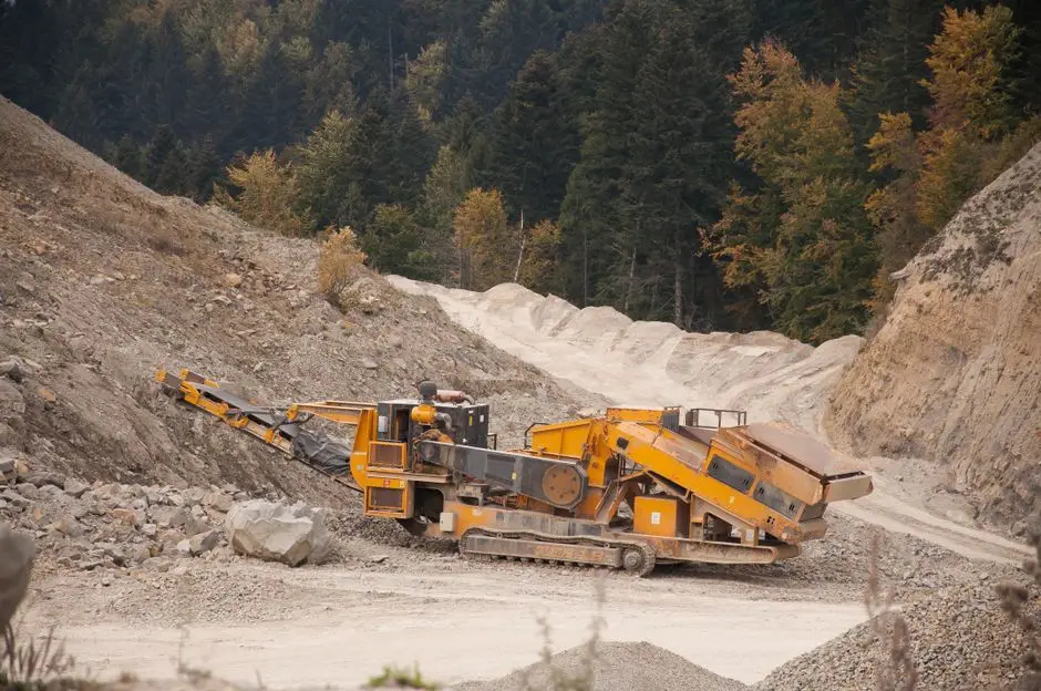 Machinery positioned for concrete crushing & recycling