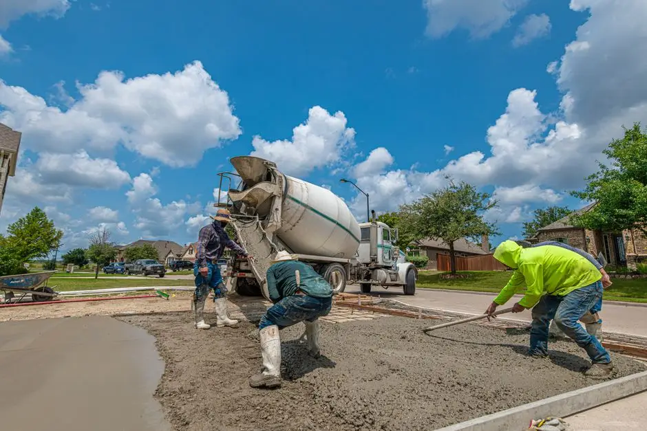 Machinery positioned for driveway removal