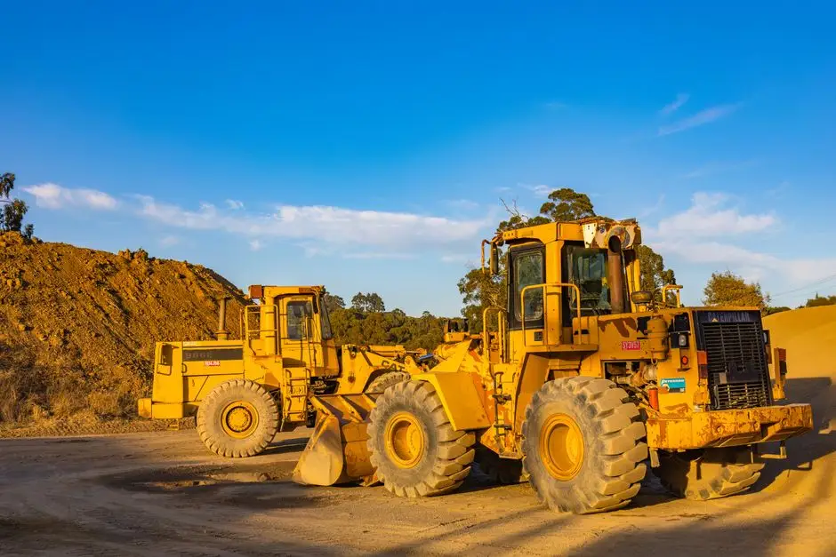 Machinery positioned for infrastructure demolition