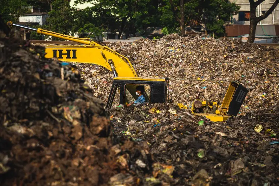 Debris sorted and loaded out after environmental remediation