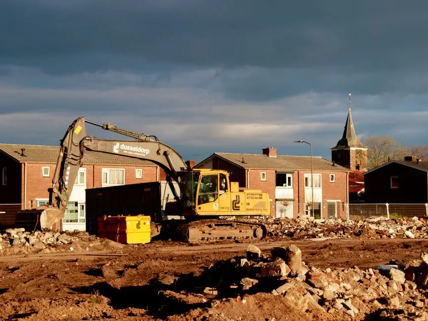 Cleared, graded site left ready for the next stage